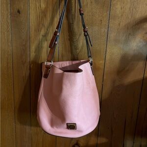 Pink Leather Dooney Bourke Hobo Shoulder Bag